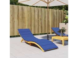 Almofadão para Espreguiçadeira 200x50x3 Cm Tecido Oxford Azul HARLANV1