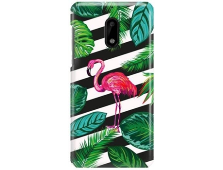 Capa Nokia 6 FUNNYCASE Flamingo Rosa