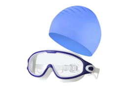 Óculos de Natação Anti embaçante Adulto Boné Silicone