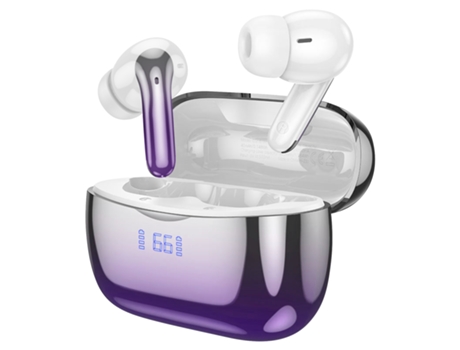 Hoko Auscultadores wireless para Bluetooth Redução de Ruído Autonomia 7h Violeta