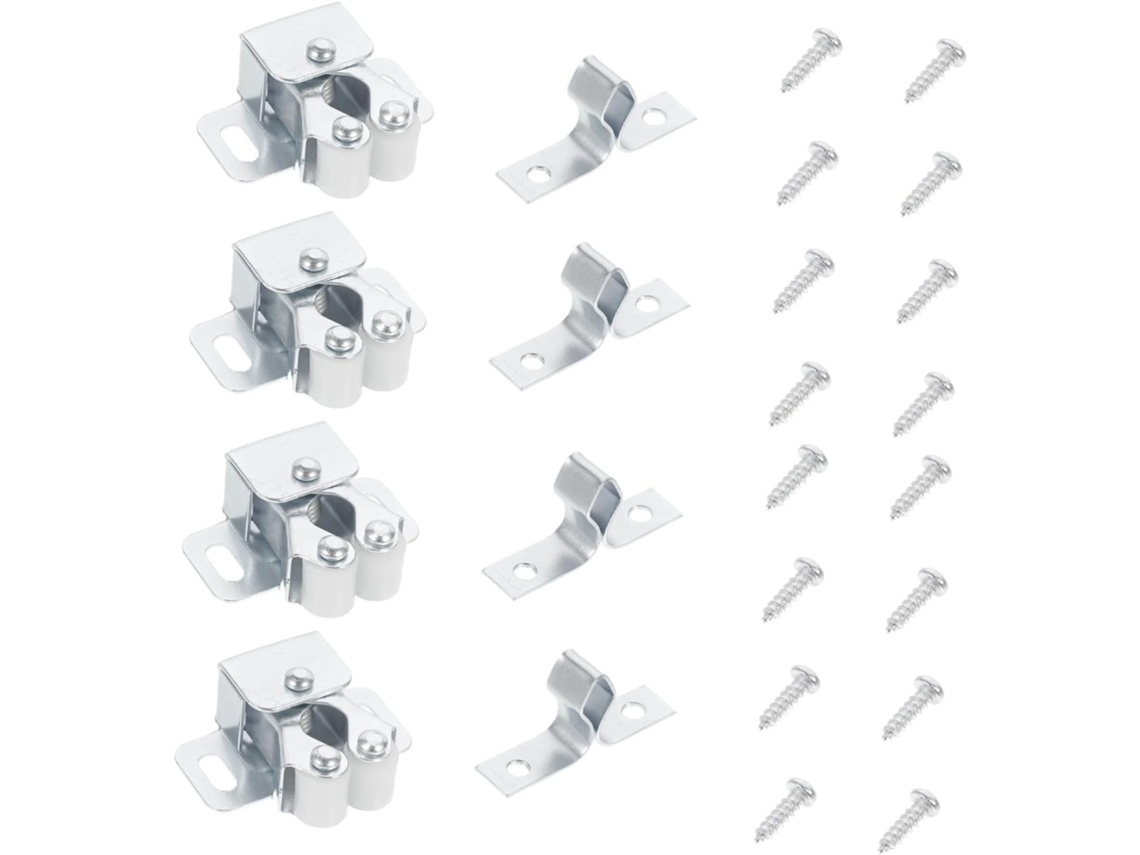 Conjunto De 35 Fechos Metal Reforçados Portas Armários Garneck Com Trava Dupla Esfera E Sistema Liberação Rápida