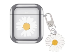 2026 capa de Silicone Eletroforada para Airpods 1 e 2 com Design Elegante e Suporte À Carga Sem Fio