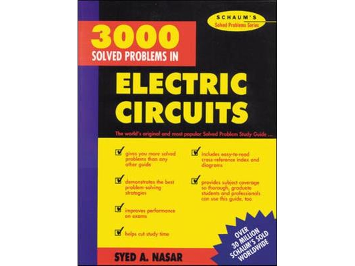 Livro 3,000 Solved Problems in Electrical Circuits de Syed Nasar (Inglês)