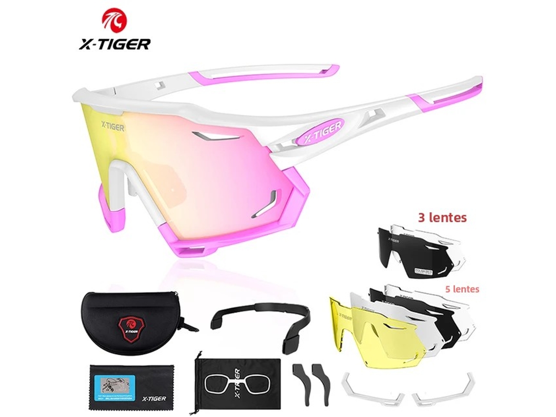 Óculos de Ciclismo MDUG com 3 lentes e proteção UV400