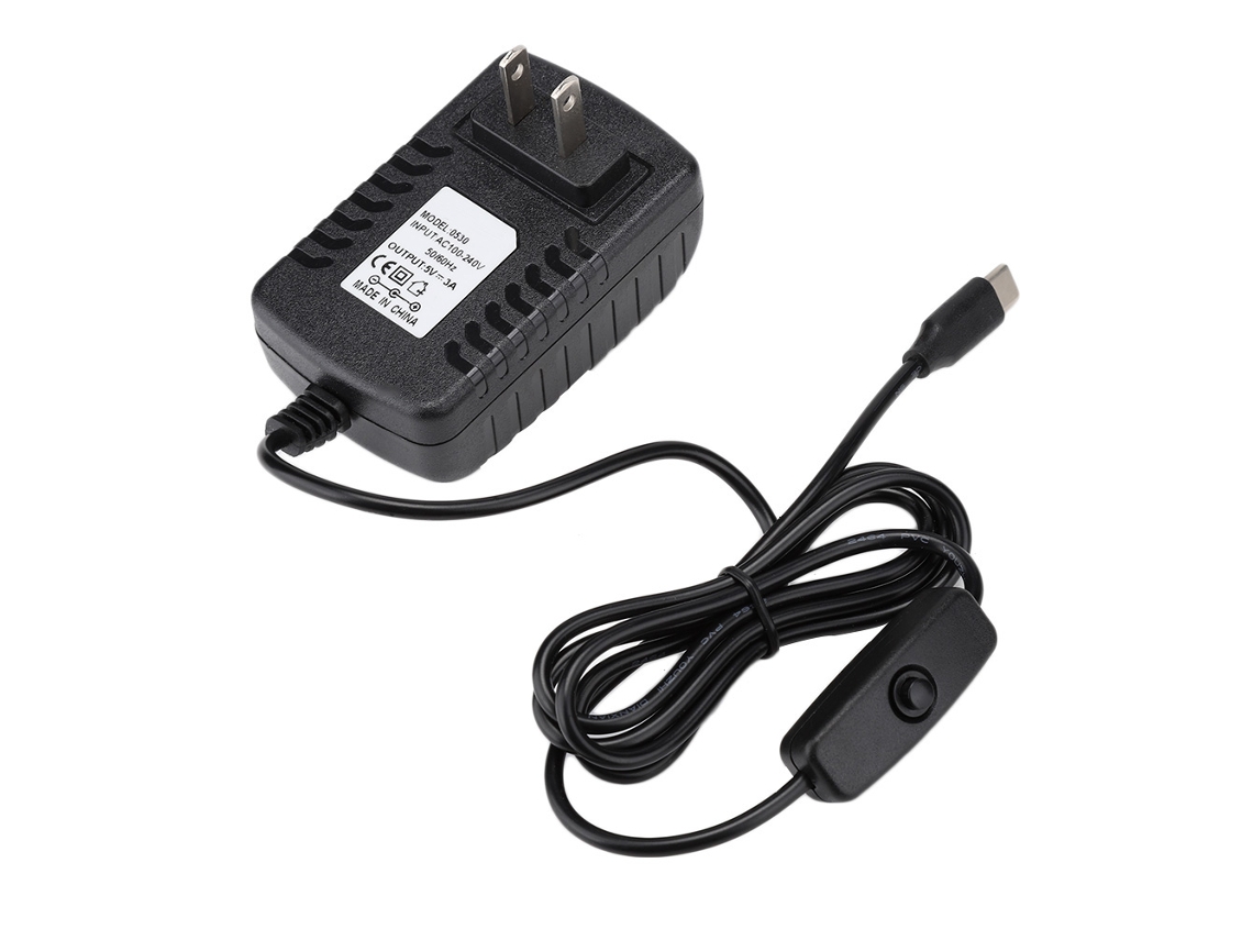 Carregador LAXISCREED Raspberry Pi 4b 5v 3a