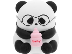 Luminária Noturna Panda Lurrose Led Lamp Recarregável Em Silicone