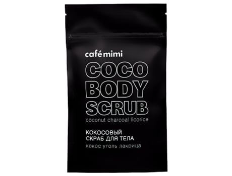Esfoliante Corporal com Carvão de Coco e Alcaçuz 150 Gr CAFÉ MIMI