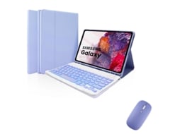 Capa De Couro Com Teclado Bluetooth Retroiluminado Colorido E Para Samsung S6 Lite De 10,4 Polegadas Yunzii (2022/2020)