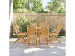 Cadeiras De Jardim Dobráveis 8 Pcs 46x66x99 Cm Bambu Dkd Home Decor