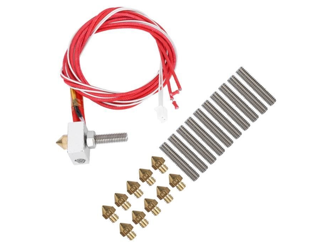 Bloco Aquecedor de Alumínio HURRISE para Impressora 3D Extrusora com Tubo de Linha 30 Mm e Bico de 0 4 Mm