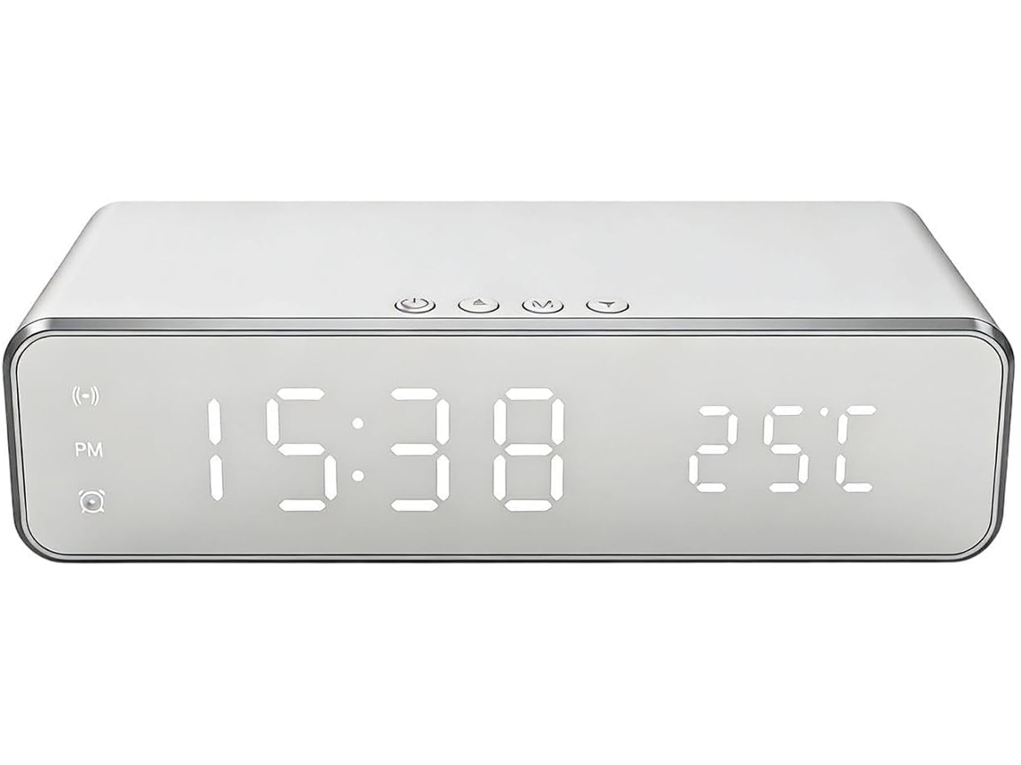 Despertador Com Base De Carregamento, Suporte Para Celular Com Visor.