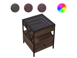 Bedside Table, Bedside Tables Vidaxl Marrom Madeira Processada (n/a)