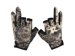 Luvas camuflagem de 3 dedos, para pesca, S/MARCA