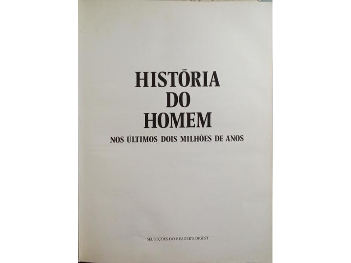 Livro HISTÓRIA DO HOMEM NOS ÚLTIMOS DOIS MILHÕES DE ANOS. REIMPRESSÃO de Vários (Português)