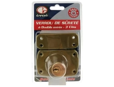 Fechadura De Segurança De Dupla Entrada Evoe
