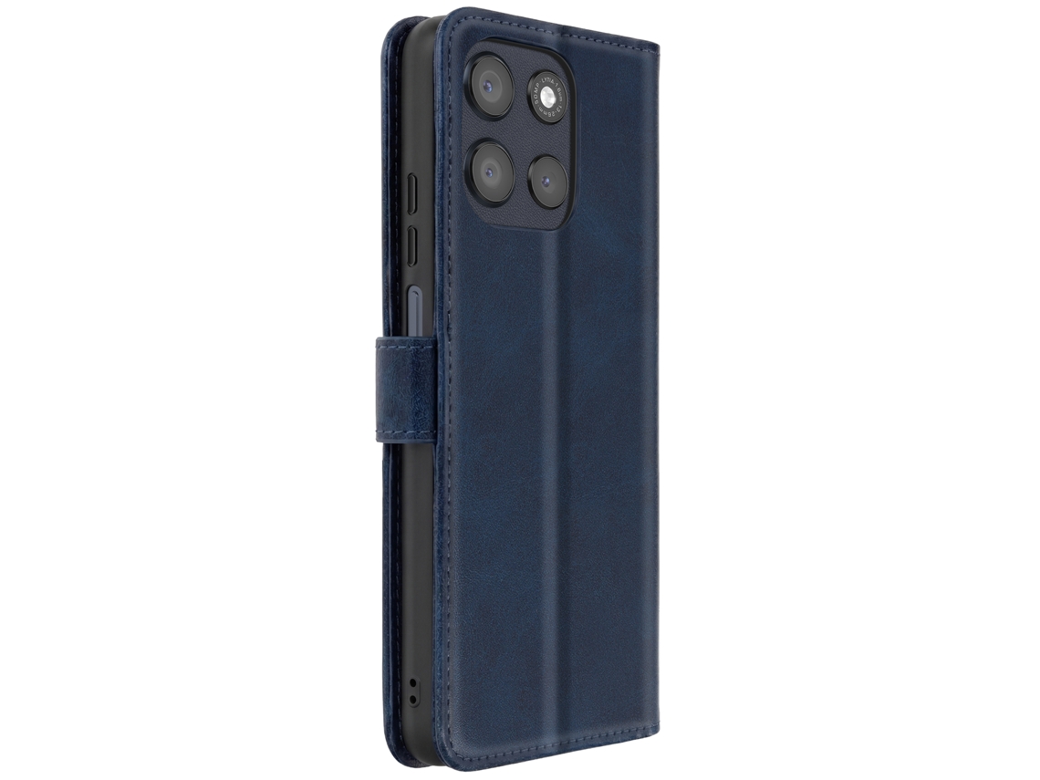 Capa Clássica Folio Para Moto G56 Com Função Suporte