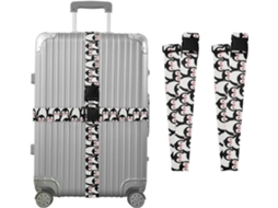 Conjunto De 2 Cintas Para Bagagem Com Alça Pendurar Design Pinguim