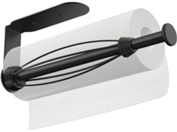 Suporte Para Toalhas De Papel Destacável Com Uma Mão SUNNY SPACES (preto, Montado Na Parede)