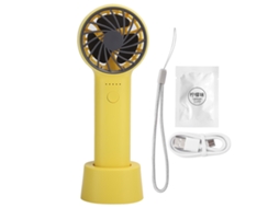 Ventoinha Portátil (recarregável Via Usb, Silenciosa E Portátil) Mini Ventoinha Portátil Amarela De Aromaterapia Nova 2020