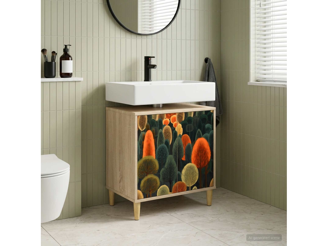 Vidaxl Armário De Banheiro Zaandam Sonoma 60 X 40 X 60 Cm