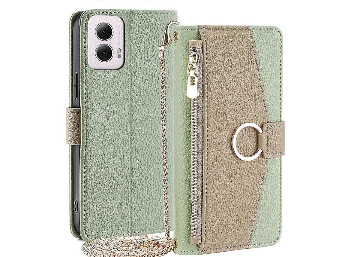 Capa De Celular Transversal De Couro Com Textura De Lichia