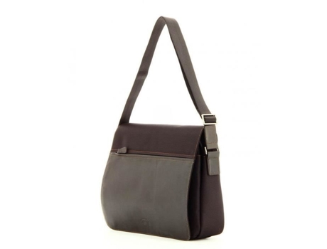 Bolsa Couro/Lona FRANCINEL 653112 Porto Marrom