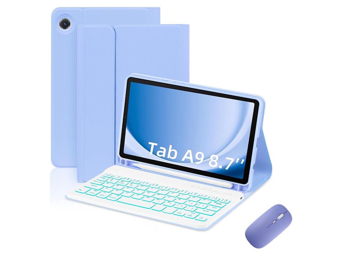 Capa de Teclado Bluetooth para Xiaomi Tablet 7 11 XIAOMOYU com teclado retroiluminado, gradiente