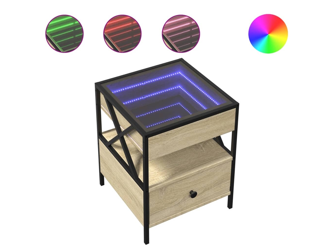 Coffee Table, Coffee Tables Vidaxl Marrom Madeira Processada (40 X 40 X 51 Cm)