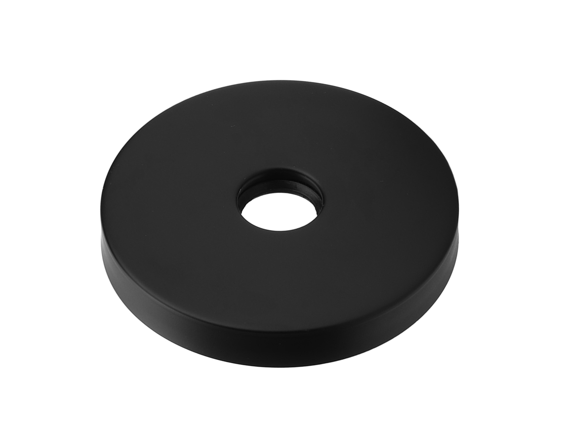 Flange de Braço de Chuveiro em Aço Inoxidável 304 para Tubo G1/2 polegadas, Preto, com S/MARCA