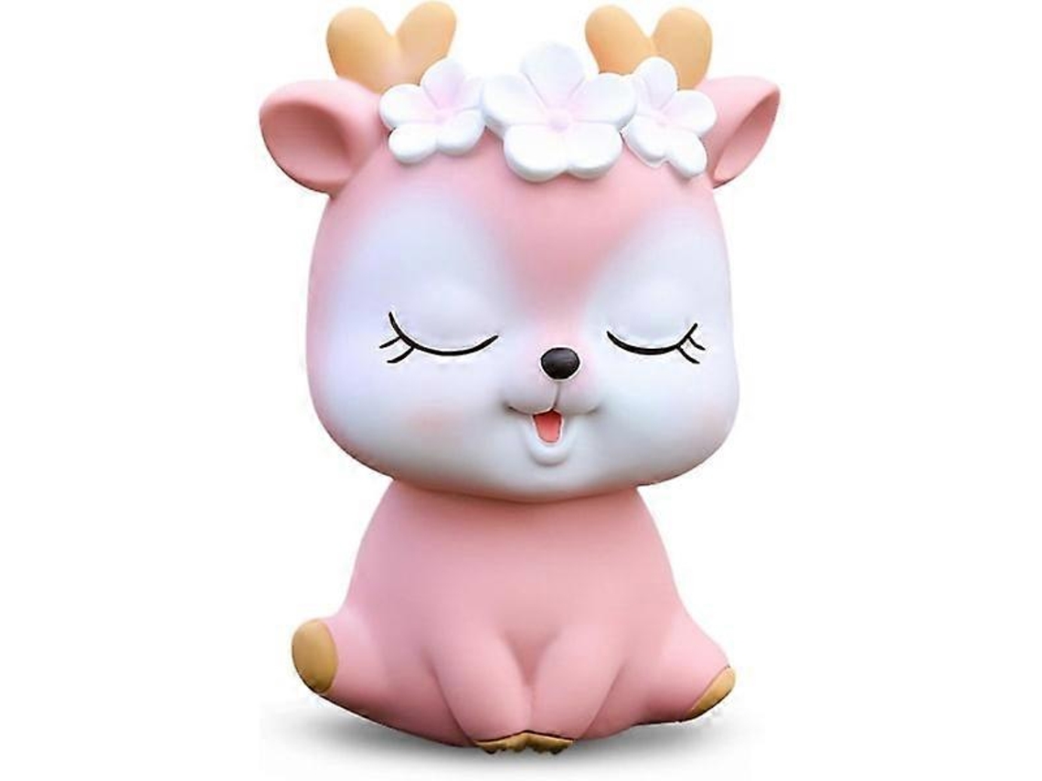 Cofrinho Em Formato De Porquinho Para Meninas, Com Desenho Cervo Fofo, Grande Adultos, Plástico Inquebrável, O Melhor Presente Ani Aquaforge