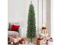 Vidaxl Árvore De Natal Artificial Verde 180 Cm Pvc E Aço E Plástico