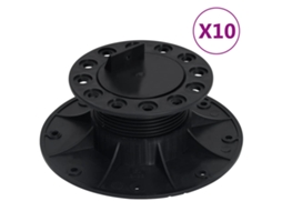 Vidaxl Pés Ajustáveis Para Pavimento 10 Pcs 60-88 Mm