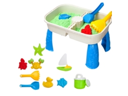 Primerox mesa de Atividade de Areia e Água para Crianças com 9 Brinquedos de Praia