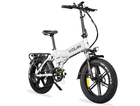 V3 2.0 Bicicleta Elétrica Para Adultos Com Pneus Largos Dobráveis Para Todos Os Terrenos, 750 W, Bateria 48 V 13 Ah Vitilan