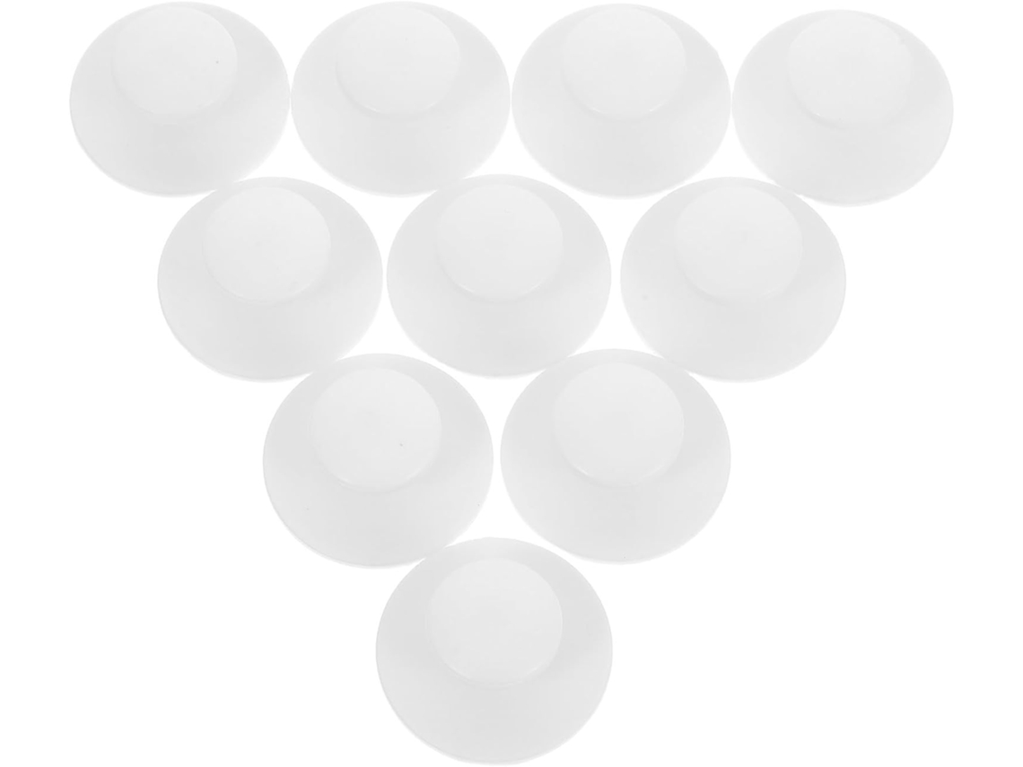 Pretyzoom Conjunto De 10 Puxadores Redondos Autoadesivos Para Armários, Com Design Ergonômico, Ideais Para Vidro E