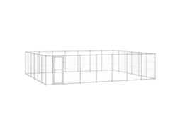 Vidaxl Canil De Exterior 50,82 M² Aço Galvanizado