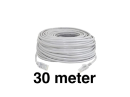Cabo De Rede De 30 M Cat5e Cabo De Internet Cinza Brilvibera