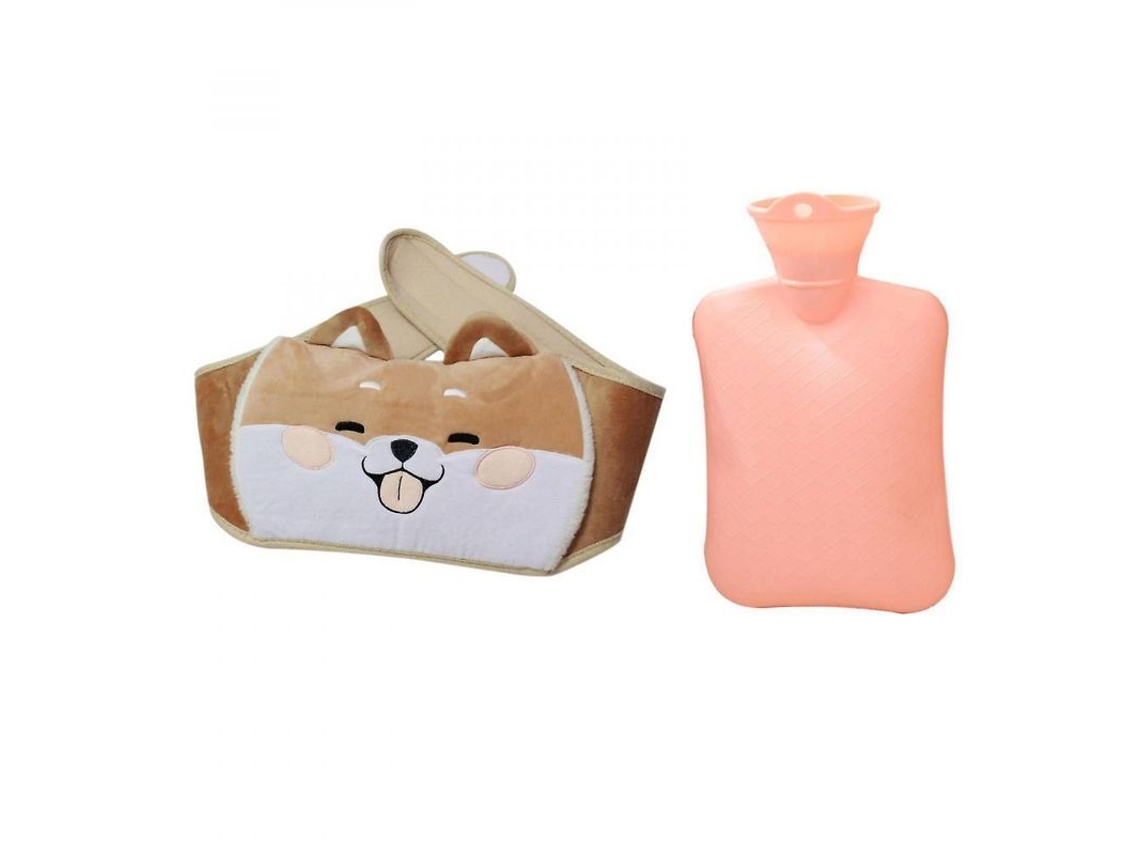2026 kit de Garrafa de Água Quente com Cinto de Shiba Inu para Aliviar Dores e Calor