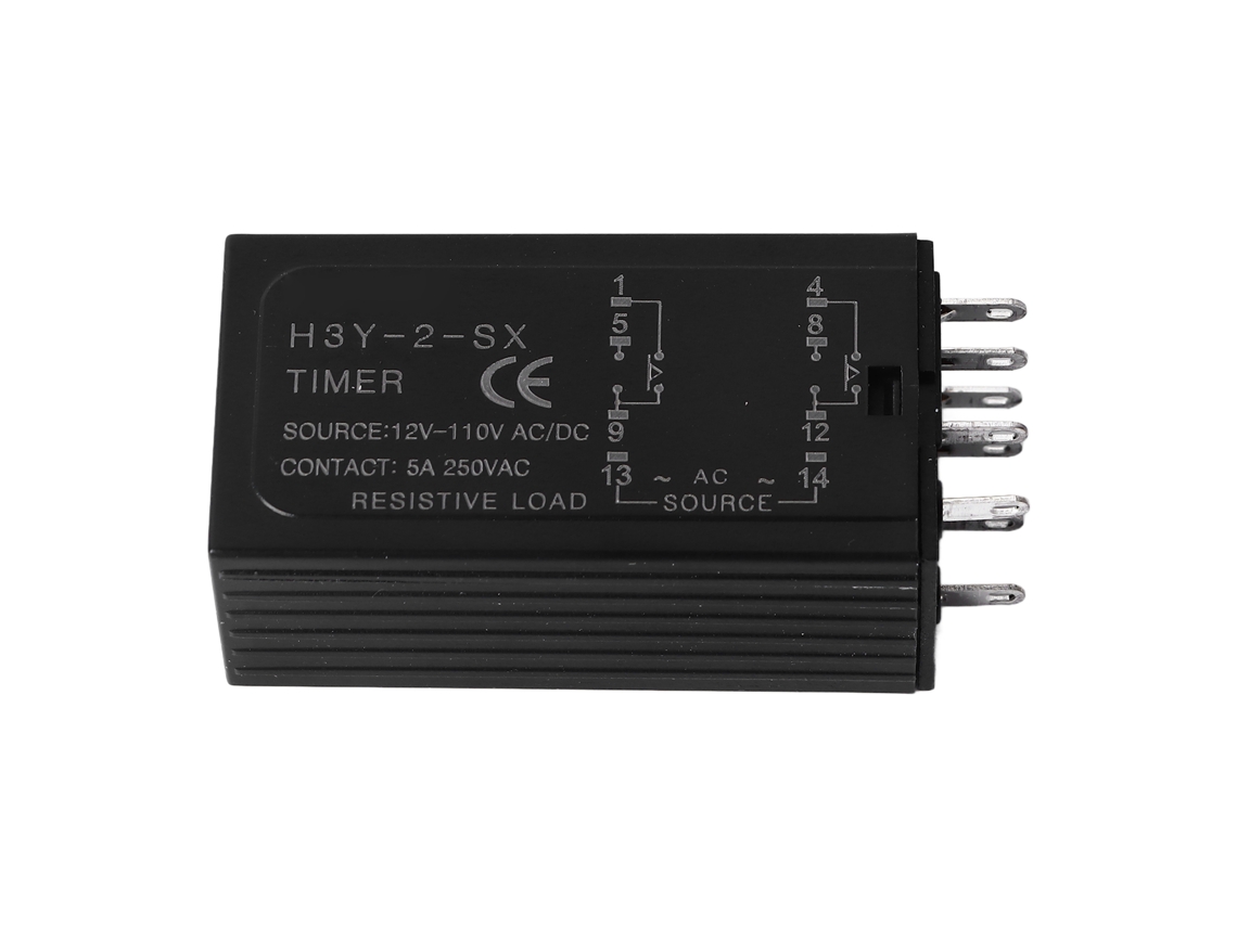 Módulo De Relé De Retardo Temporal Com Display Digital, Controlador De Temporizador Ajustável, Interruptor 12‑110v Dc/ac 8 Pinos