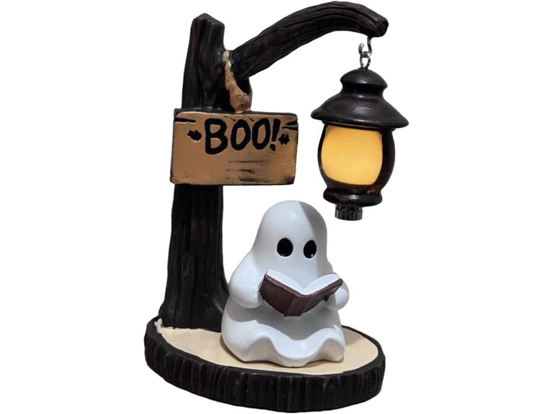 Luminária De Leitura, Ornamento Original, Decoração de Halloween, Figura de Resina, Luz Noturna Prateleira Ou