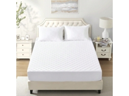 Protetor Cama Acolchoado Grosso Elástico Antirruído 135x190cm