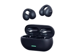 Fones de Ouvido Sem Fio Bluetooth 5.3, Compatíveis com Condução Óssea, com Clipe para Encaixe e Cancelamento de Ruído. MDUG (preto)