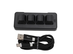 Teclado Mecânico Gamer 4 key LAXISCREED Usb Programável Rgb