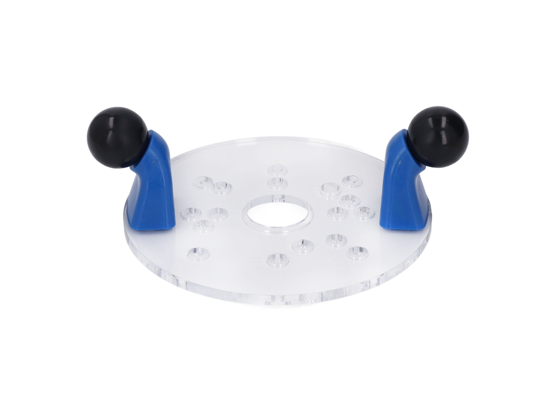 Placa Base Universal Para Roteador De Mesa, Transparente De Pvc Com Furos Pré-perforados, Portátil E De Corpo Redondo
