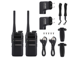 Rádio Mali walkie talkie portátil, 3W, UHF, 400-470MHz, 16 canais