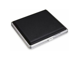 Elegante caixa de cigarro de couro, design à prova de esmagamento garante proteção para seus cigarros e acessórios em movimento EIOORORRIY