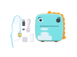 Mali câmera Infantil Digital com Impressão Imediata Hd Selfie Brinquedo Verde