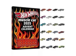 Calendário De Adviento Navideño 2025 Decoração Acrílica Estilo Completo 2d Para Presentes Surpresa E Decoração Festiva Hot Wheels
