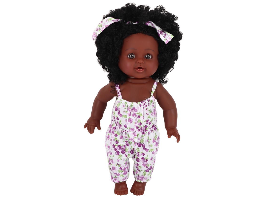 Walshlxq muñeca de Vinilo Suave para Bebé com Roupa de Muñeca Recém nascido Brinquedo de Banho (mono Lilás Roxo)