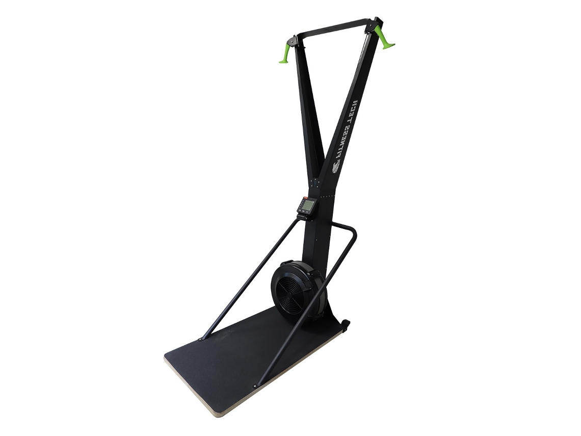 Máquina de Air Ski Erg FITNESS TECH com Plataforma Incluída (Preto)